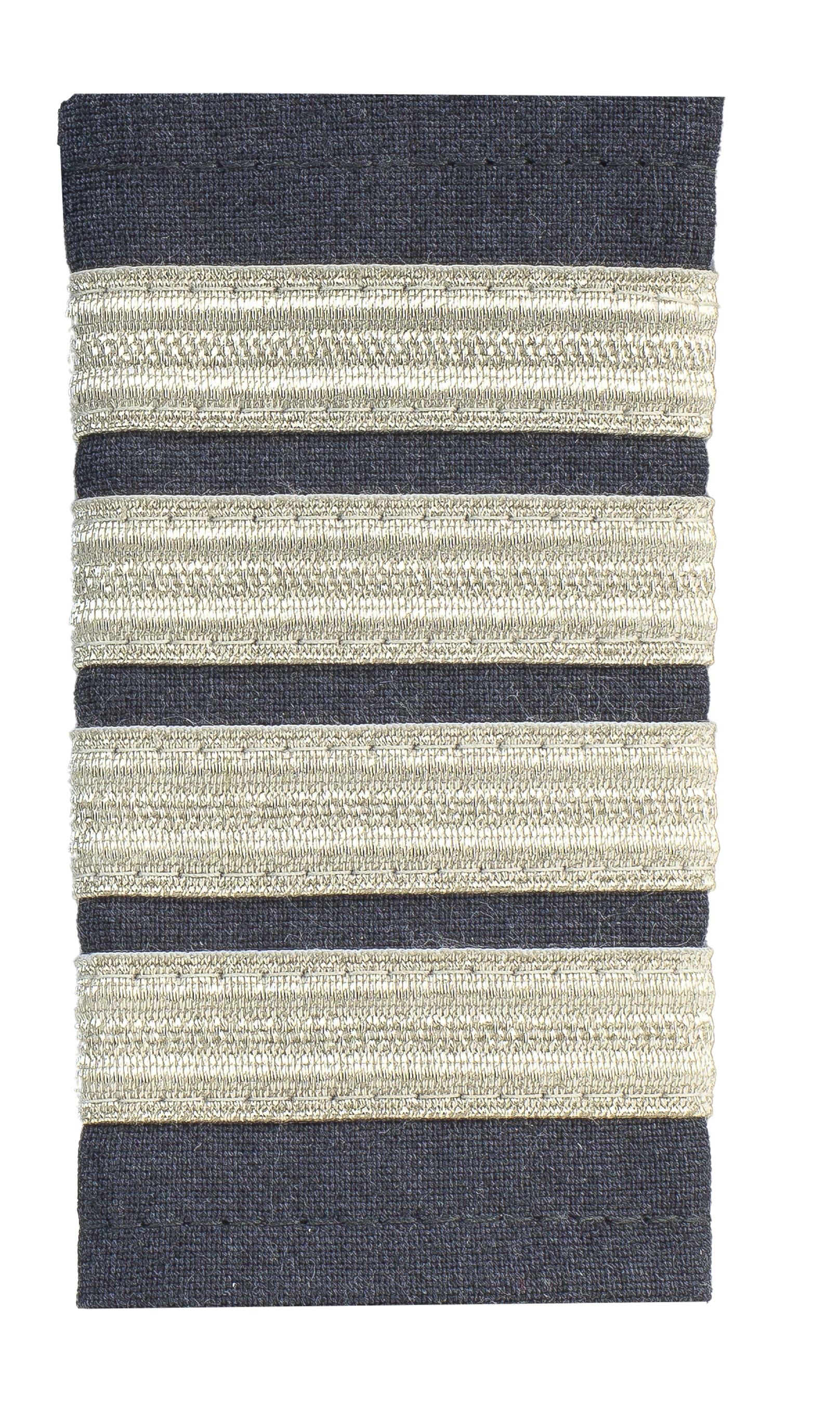 Epaulette CPT grey 4 stripes VIJ